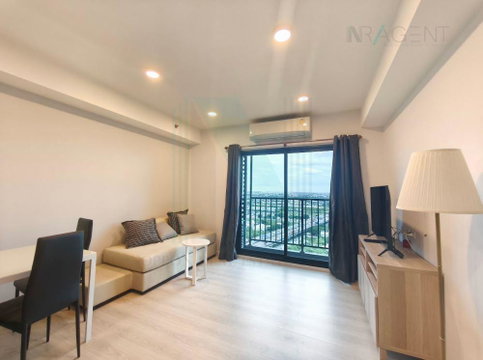 🚩 For Rent Condo A SPACE MEGA Building A, Floor 23,2 bed room, Room size 57 sqm