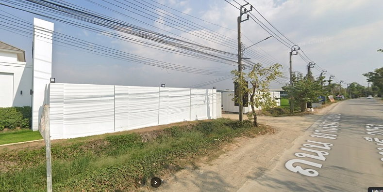 รูป ขายที่ดินถมแล้ว 6-1-83.4 ไร่ (2,583.4 ตารางวา) ติดถนนวัดสะพานสูง ใกล้ถนนหอการค้าไทย ใกล้รถไฟฟ้าสายสีชมพู - รูปที่ 2/2