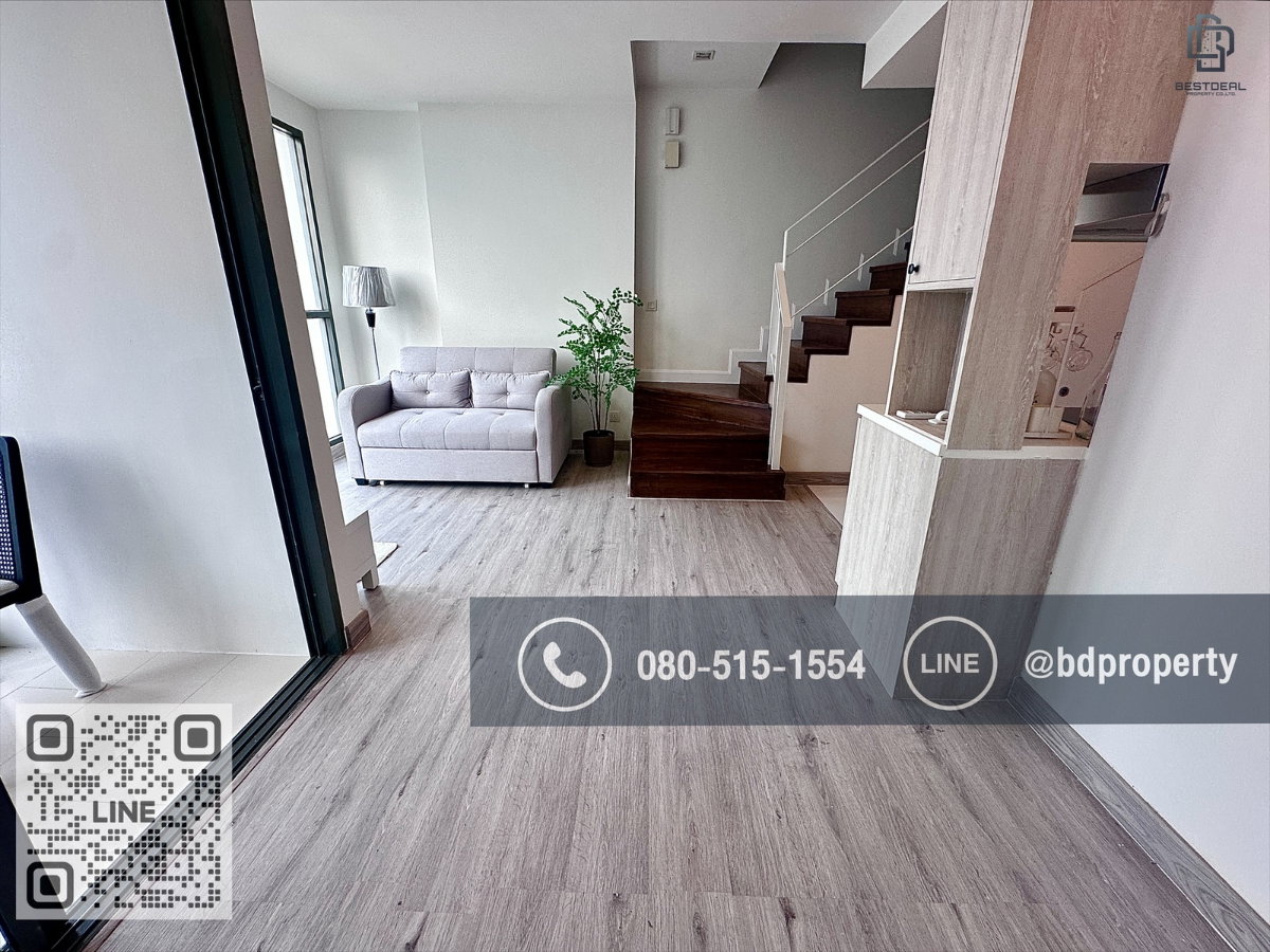 รูป Bestdeal ให้เช่า Duplex 2 Bed ห้องสวย Fully Furnished พร้อมเข้าอยู่ ราคา 27,000 เดือนเท่านั้น ใกล้MRT และ เซ็นทรัลพระราม 9 เพียง 80 ม. - รูปที่ 2/20
