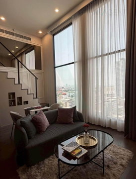 🎉 For Rent Condo PARK ORIGIN RATCHATHEWI Building 1, Floor 19,Duplex 2 bed room, Room size 60 sqm