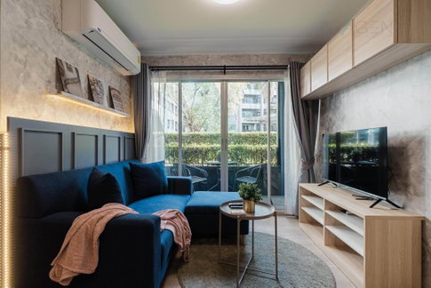 🔺 For rent condo ELIO DEL RAY Building H, Floor 1,2 bed room, Room size 45.00 sqm
