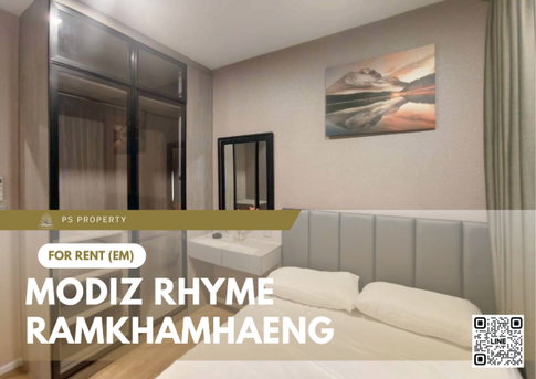 ให้เช่า ✨ Modiz Rhyme Ramkhamhaeng ✨ เฟอร์นิเจอร์ และ เครื่องใช้ไฟฟ้าครบ ใกล้ MRT รามคำแหง
