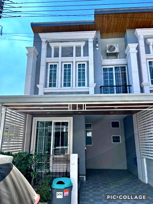 ทาวน์โฮมให้เช่า : R3089 ให้เช่าทาวน์โฮม 2 ชั้น หลังมุม Golden Town สุขุมวิท- ลาซาล ซอยวัดด่านสำโรง (ว่างค่ะ) ใกล้ BTS สำโรง