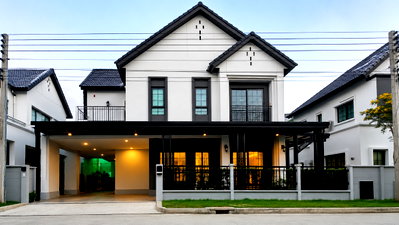 Houses for sale Samut Prakarn : Luxury Single House for Sale Centro Bangna Fully Furnished