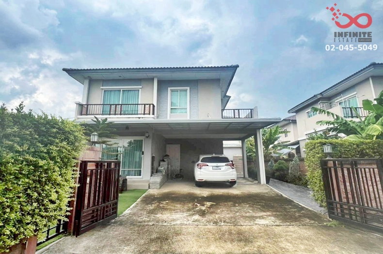 รูป ขายบ้านเดี่ยว 2 ชั้น 54 ตร.ว. ภัสสร เพรสทีจ จตุโชติ - วัชรพล ใกล้ทางพิเศษฉลองรัช - รูปที่ 1/12