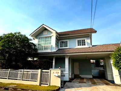 บ้านเดี่ยวให้เช่า : ให้เช่า บ้านเดี่ยว บุราสิริ ปัญญาอินทรา พร้อมเข้าอยู่  เฟอร์นิเจอร์ครบ แอร์ทุกห้อง โครงการบรรยากาศดี ความปลอดภัยสูง