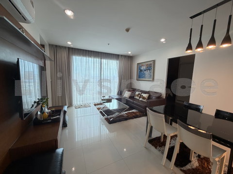 ▚ LL116ツ ให้เช่า: Q House Sathorn 2 ห้องนอน 60ตร.ม. ชั้นสูงสุดของโครงการ แต่งสวยจัดเต็ม ได้วิวแม่น้ำ ลดราคาพิเศษ✨