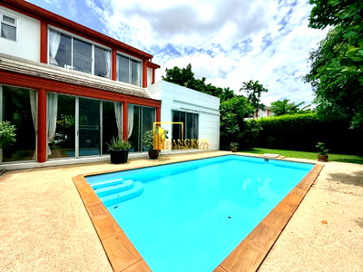 เช่าบ้านเดี่ยว ถนนเพชรบุรี กรุงเทพฯ : Expansive 4 Bedroom House With Pool Near Thonglor Area - BR28183SH