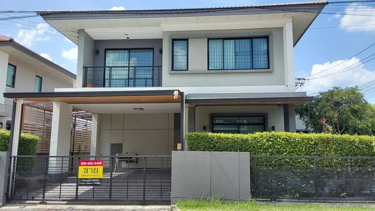 รูป ขายบ้านเดี่ยวคาซ่าวิลล์ 64 ตรว. แปลงหัวมุม ออกแบบดี 3 นอน 3 น้ำ สภาพสวย ตกแต่งบางส่วน พร้อมอยู่ - รูปที่ 1/30