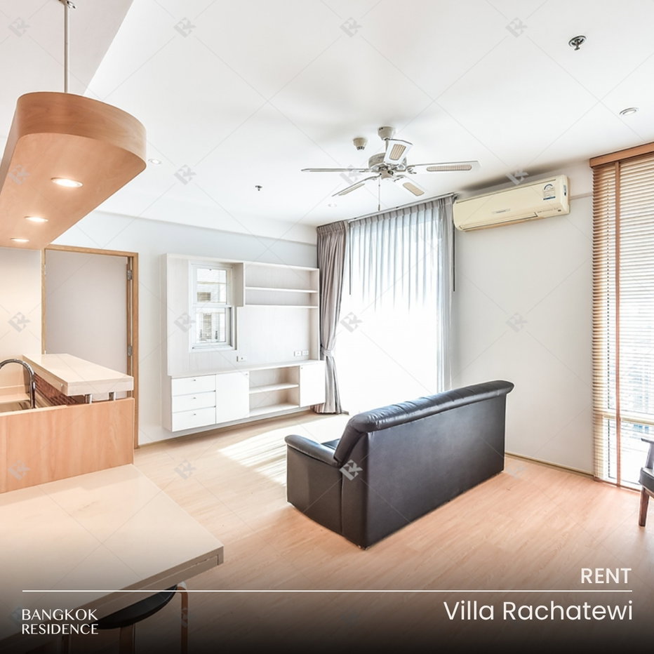 รูป  เช่าคอนโด⭐ Villa Rachatewi 2นอน 84sq.m. 37K ยูนิตกว้าง ชั้นสูง เฟอร์ครบ 🌠ใกล้ BTS ราชเทวี   - รูปที่ 1/8