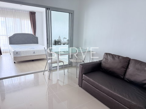 1 Bed Large Room High Fl. 20+ City View Fully furnished Good Location Close to MRT Phra Ram 9 @ Aspire Rama 9