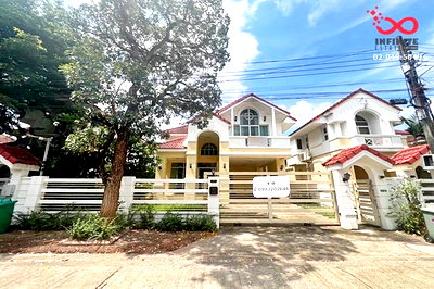 บ้านเดี่ยว สนามบินสุวรรณภูมิ : ขายบ้านเดี่ยว 2 ชั้น 60.5 ตรว. ม.บารเมษฐ์ ถ.เฉลิมพระเกียรติ ร.9 เขตประเวศ บ้านสวย พร้อมอยู่