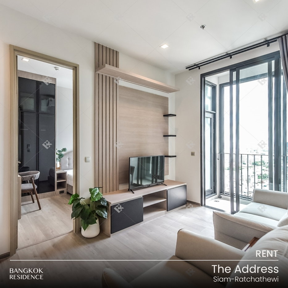 รูป เช่าคอนโด 🎯 The Address Siam-Ratchathewi 1นอน 35ตรม 32K 🛋️ ห้องสวย เฟอร์&เครื่องใช้ไฟฟ้าครบ ใกล้ BTS ราชเทวี - รูปที่ 1/9