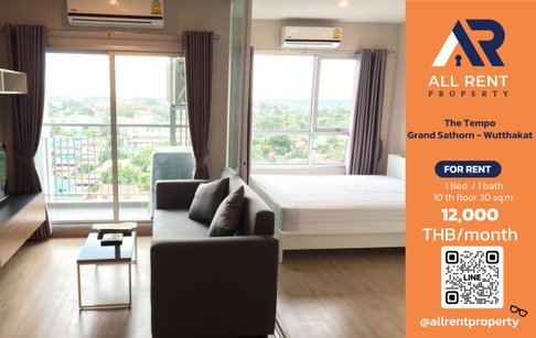 🔥 The Tempo Grand Sathorn – Wutthakat ห้องสวย ติด BTS วุฒากาศ เพียง 12,000 บาท/เดือน 🚆✨