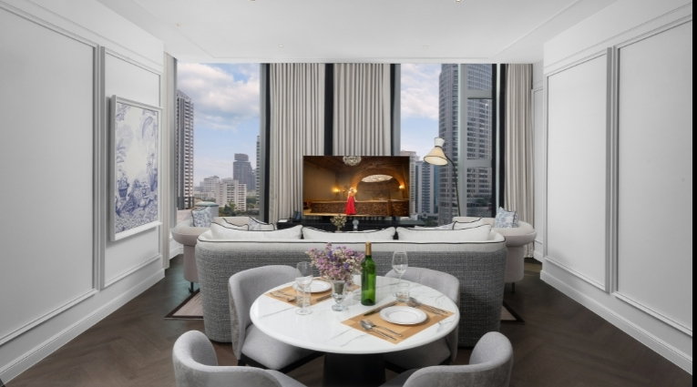รูป 🔥ให้เช่าด่วน🔥LA CLEF Two - Bedroom Executive 88 ตร.ม. ใกล้ BTS ทองหล่อ 150 เมตร ห้องสวยพร้อมเข้าอยู่ - รูปที่ 8/11