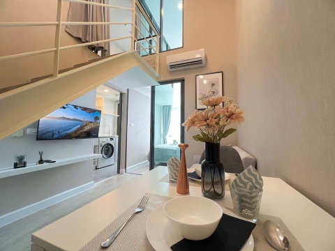 Metro Sky Prachachuen. 2bed 40sq.m. Line id: @pfagent
