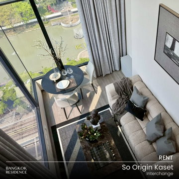 Rental Condo 🌇 So Origin Kaset Interchange, 2BR 43 sq.m. 42K 💥 Beautiful Unit, Special Price, Near BTS Kasetsart University 