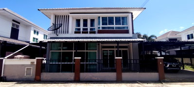 Houses for rent : Detached 4-Bedroom, 3-Bathroom, 2-Storey House – 160 m² Living Area, 200 m² Covered Outdoor Area – Suitable for Office or Workshop – Si Racha