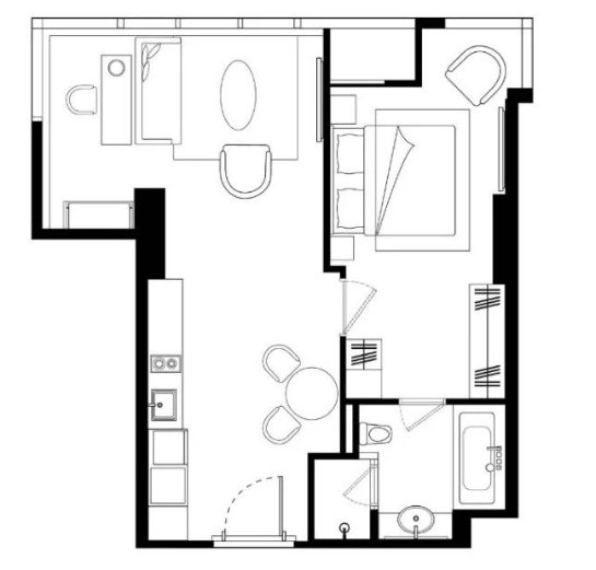 รูป 🔥ให้เช่าด่วน🔥LA CLEF One - Bedroom Executive 58 ตร.ม. ใกล้ BTS ทองหล่อ 150 เมตร ห้องสวยพร้อมเข้าอยู่ - รูปที่ 8/10