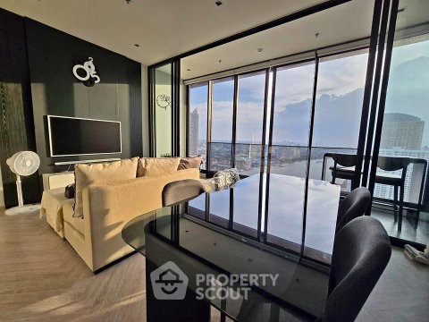 35th-Floor 2-BR Chapter Charoennakhorn - Riverside Near BTS Krung Thon Buri (ID 2764358)
