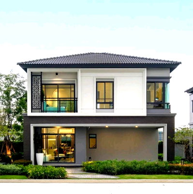 บ้านเดี่ยว สนามบินสุวรรณภูมิ : S1530 🏡✨บ้านเดี่ยวสไตล์อังกฤษ ทำเลกรุงเทพกรีฑา GRAND BRITANIA พระราม 9 – กรุงเทพกรีฑา** 💰ราคาเพียง 7.59 ล้านบาท