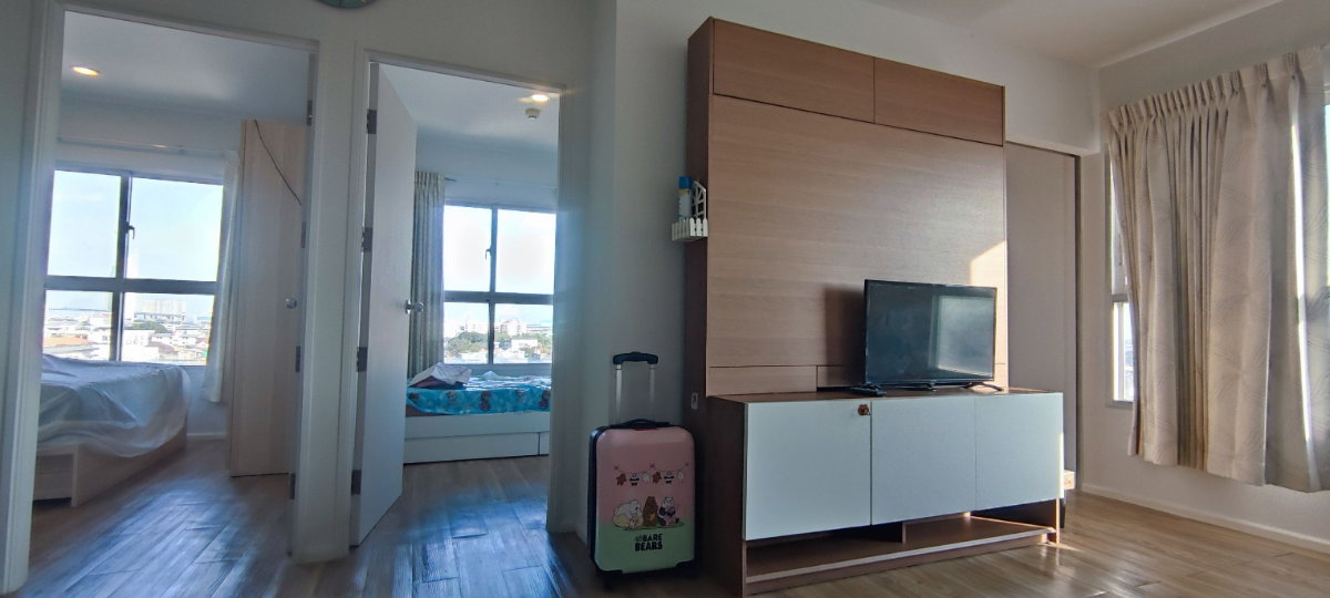 รูป **2 ห้องนอนพร้อมอยู่** ให้เช่า ISSI CONDO SUKSAWAD อิซซี่คอนโดสุขสวัสดิ์ - รูปที่ 1/13