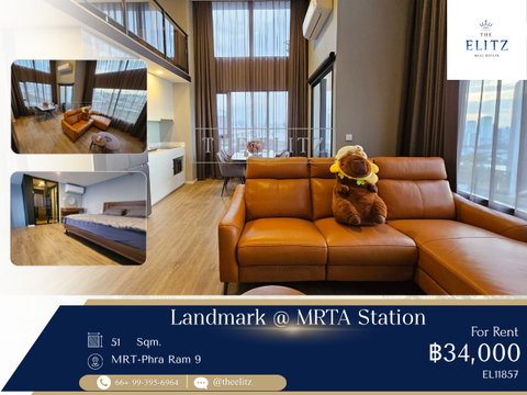 ✨ Sleek Brand-New Duplex Suite with Dramatic Double-Height Ceilings in Prime Rama 9 ✨