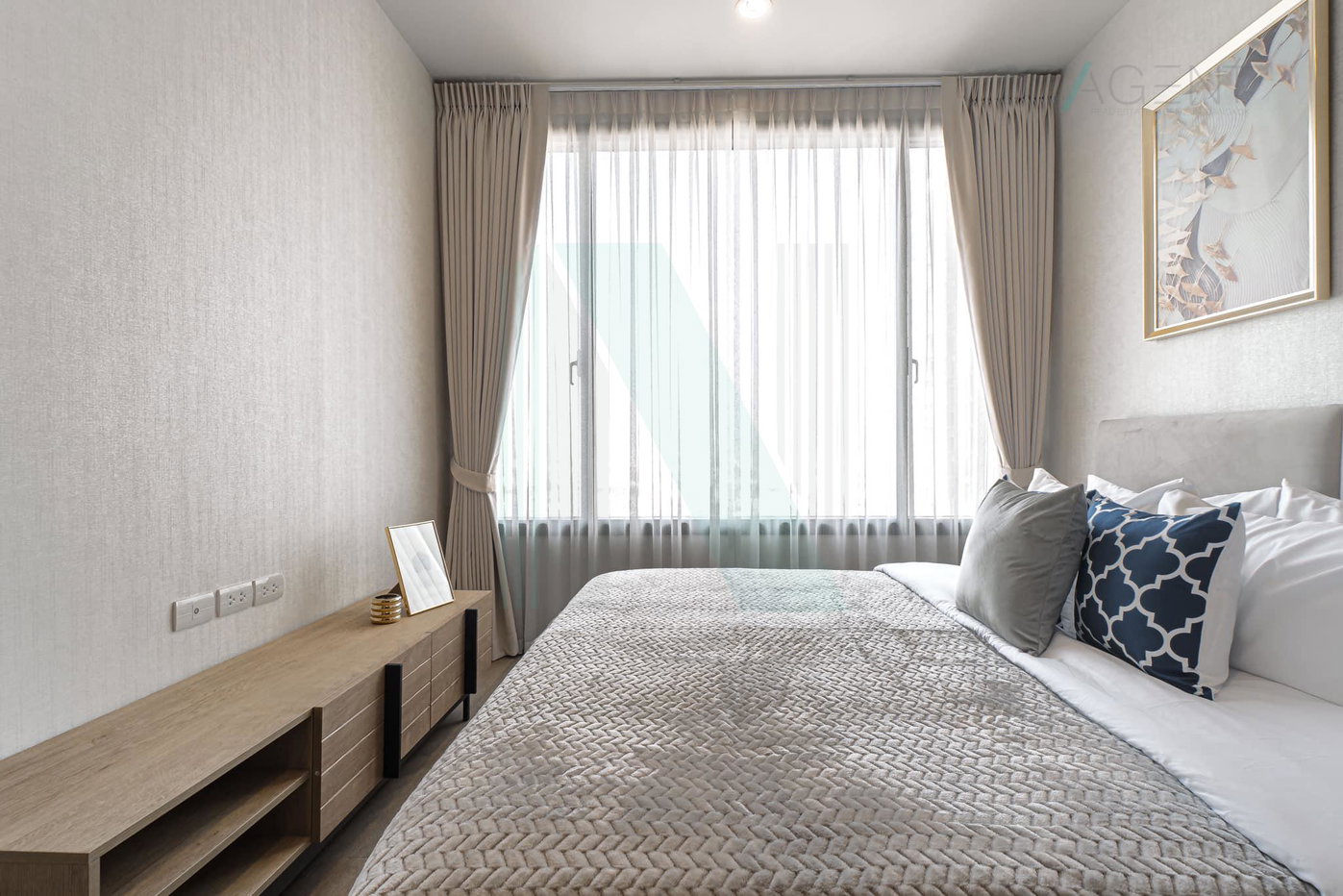 รูป 📣Nice room!📣 ให้เช่าคอนโด ไพน์ บาย แสนสิริ อาคาร 1 ชั้น 20 1 ห้องนอน ขนาด 47.00 ตรม ใกล้ สยามสแควร์ - รูปที่ 1/8