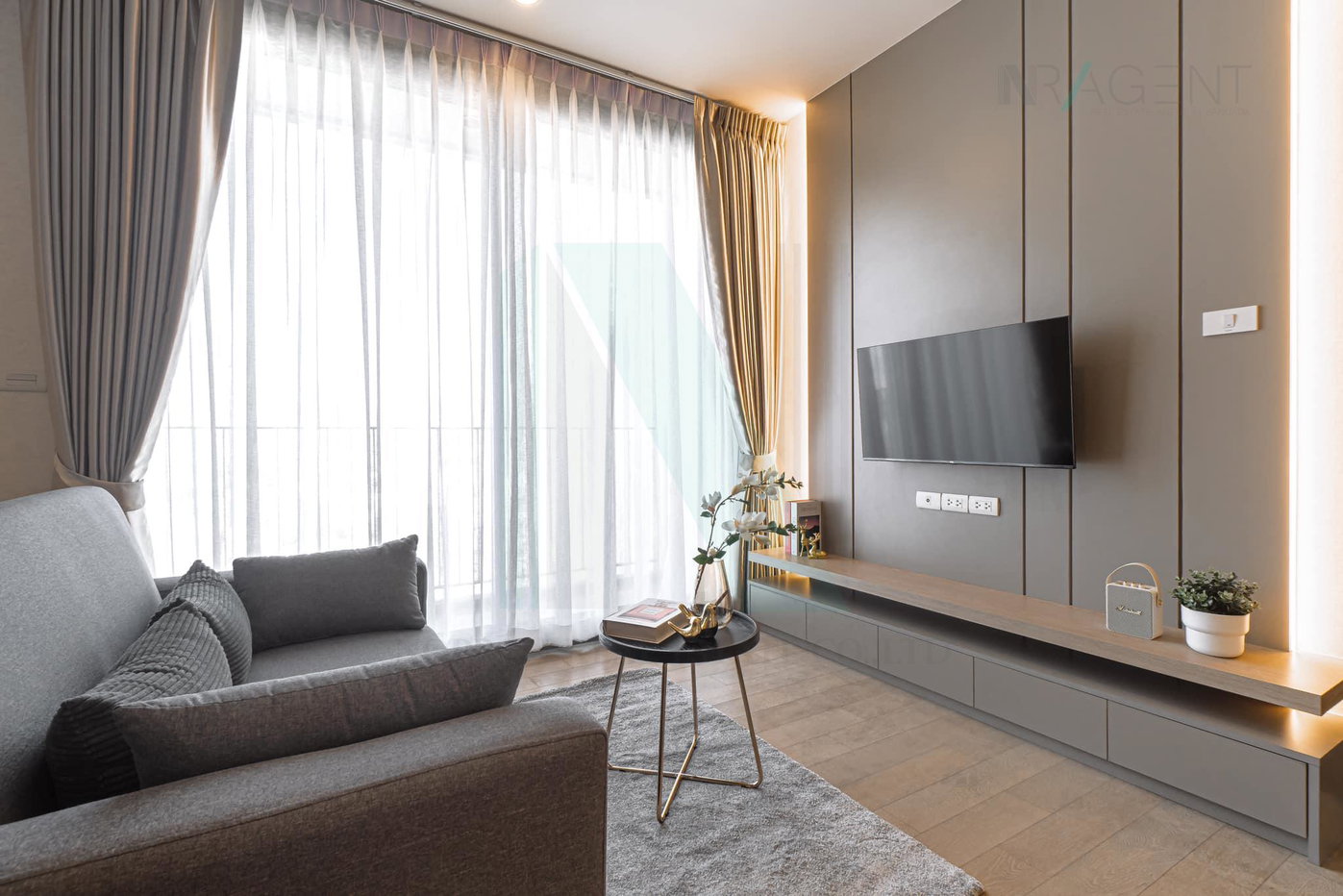 รูป 📣Nice room!📣 ให้เช่าคอนโด ไพน์ บาย แสนสิริ อาคาร 1 ชั้น 20 1 ห้องนอน ขนาด 47.00 ตรม ใกล้ สยามสแควร์ - รูปที่ 2/8
