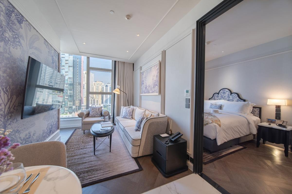 รูป 🔥ให้เช่าด่วน🔥LA CLEF One - Bedroom Deluxe 52 ตร.ม. ใกล้ BTS ทองหล่อ 150 เมตร ห้องสวยพร้อมเข้าอยู่ - รูปที่ 2/56