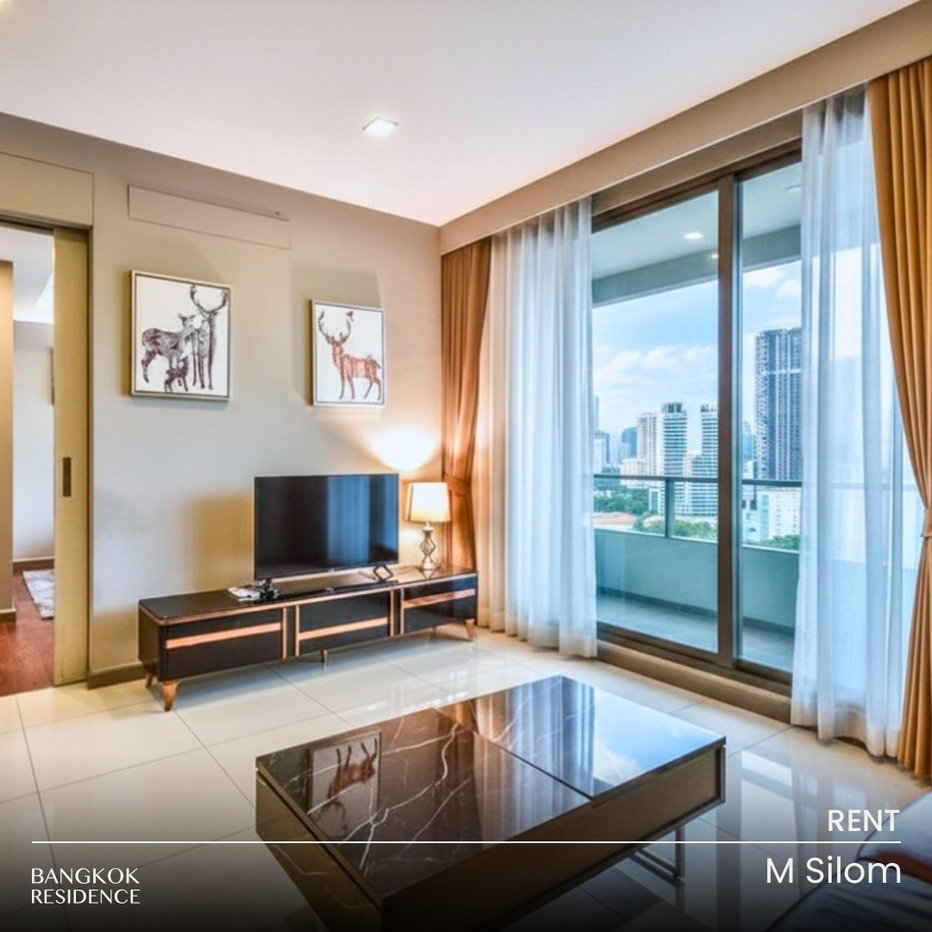 รูป เช่าคอนโด Pet-Friendly 🐾 M Silom 1นอน 595ตร.ม. 37k 🐱🐶 ห้องสวย เลี้ยงสัตว์ได้ ใกล้ BTS ช่องนนทรี - รูปที่ 1/9