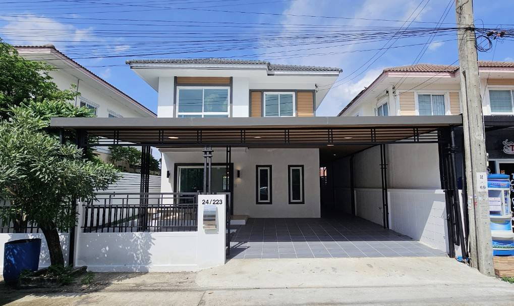 รูป S2989 ขายบ้านเดี่ยว บ้านนนทวี วิลล์ 5 หนองจอก มิตรไมตรี รีโนเวทใหม่พร้อมอยู่ - รูปที่ 1/20