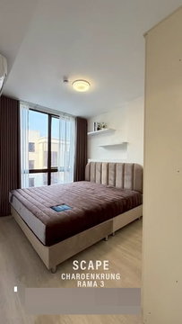 🔥 ขายคอนโด✅ สเคป เจริญกรุง - พระราม 3 (Scape Charoenkrung - Rama 3) - ใกล้ BTS สะพานตากสิน