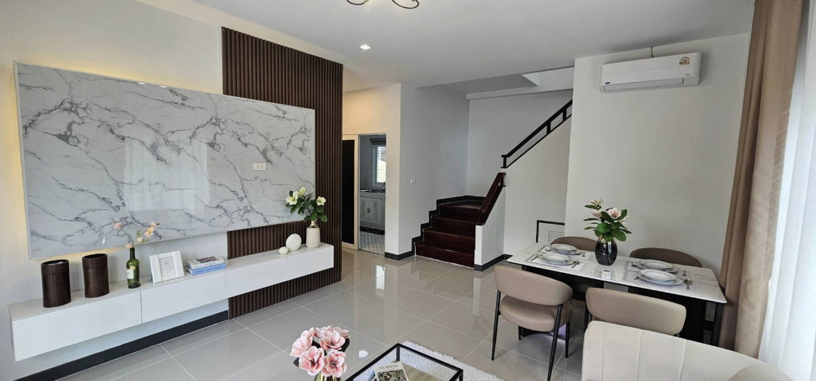 รูป S2987 ขายบ้านเดี่ยว บ้านสวน ร่มเกล้า – สุวรรณภูมิ รีโนเวทใหม่พร้อมอยู่ - รูปที่ 8/20