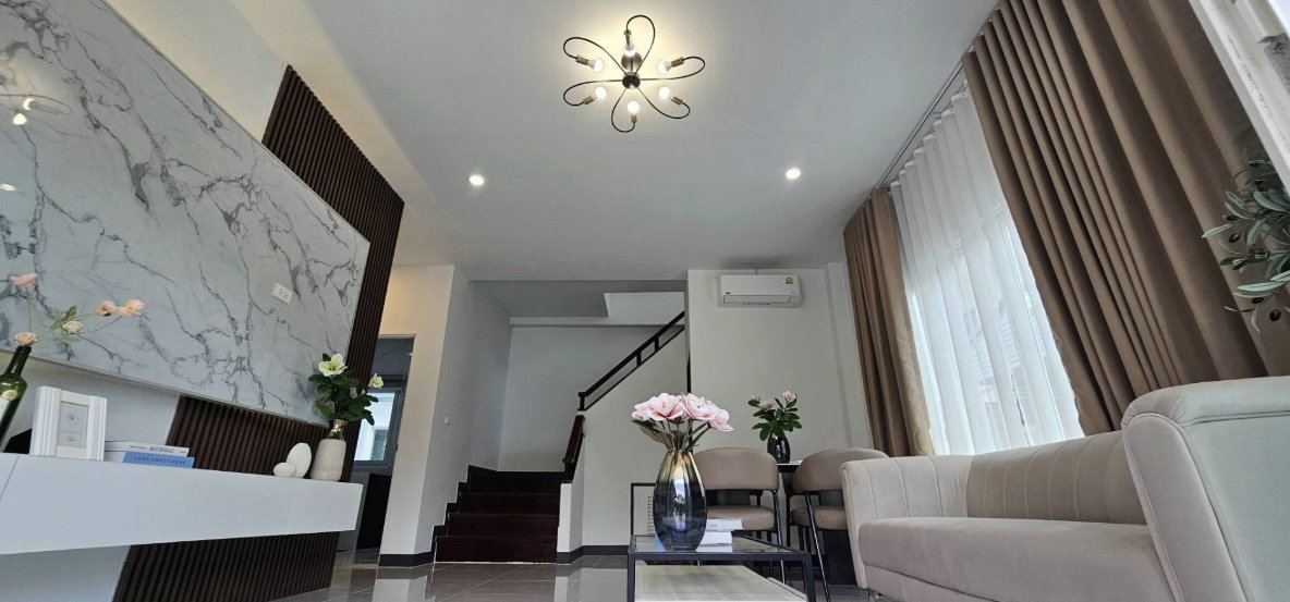 รูป S2987 ขายบ้านเดี่ยว บ้านสวน ร่มเกล้า – สุวรรณภูมิ รีโนเวทใหม่พร้อมอยู่ - รูปที่ 7/20