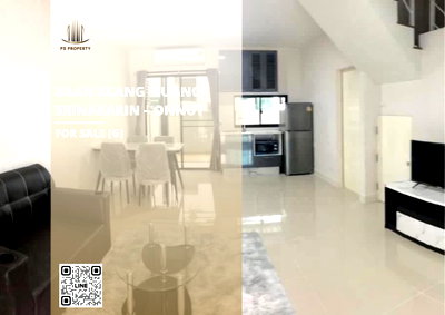 Townhouses for sale Bangkok : Urgent sale: Detached house at Baan Klang Muang Srinakarin – On Nut. 3 bedrooms, 3 bathrooms; close to the Si Rat Expressway.