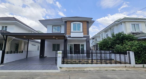 S2987 ขายบ้านเดี่ยว บ้านสวน ร่มเกล้า – สุวรรณภูมิ รีโนเวทใหม่พร้อมอยู่