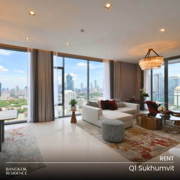 เช่าคอนโด Q1 Sukhumvit 💎 3นอน 162.76ตร.ม. 250k ✨ ห้องตกแต่งสวยสไตล์โชว์รูม พร้อมวิวพาโนรามา 3 ทิศสุดตระการตา 🌊 ติด BTS นานา 