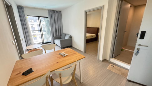 Condo for RENT : Aspire Sukhumvit Onnut 𝐒𝐢𝐳𝐞 : 45 sqm. 2 Bed / 1 Bath / Corner room /Pool view 𝐅𝐥𝐨𝐨𝐫 : 6th ✅เFully furnished