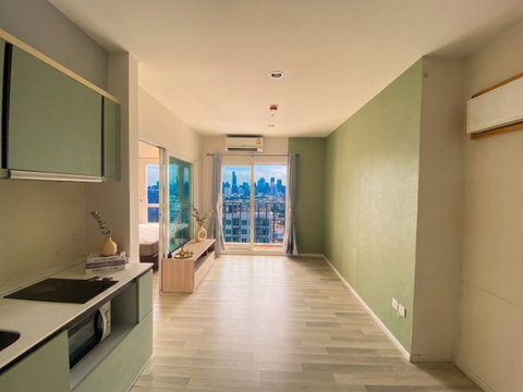 ขายห้องมุมคอนโด The Key Sathorn - Charoenrat ชั้นสูง วิวเมืองสวย ราคาดี