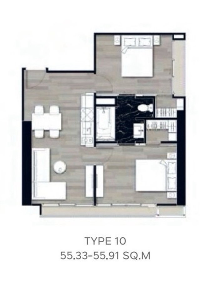 รูป PARK ORIGIN PHROM PHONG 2 bedrooms, for sale - รูปที่ 4/13