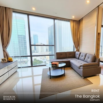Rental Condo 🌃 The Bangkok Sathorn, 1BR 61.60 sq.m. 40K 💫 High Floor Unit, Nice View, Near BTS Surasak