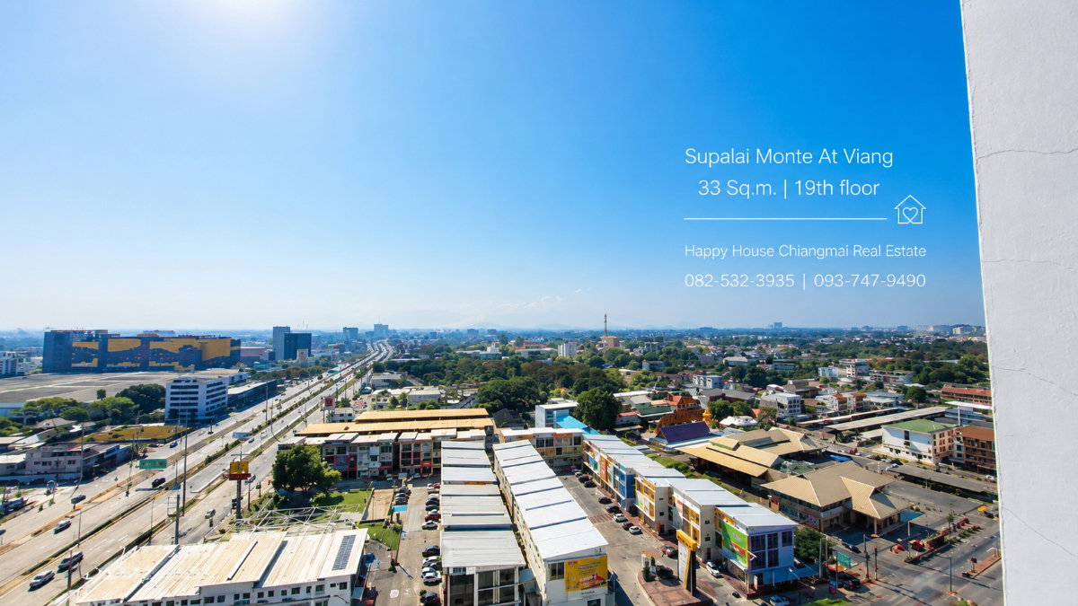 รูป ให้เช่า ศุภาลัย มอนเต้แอท เวียง ชั้น 19 ห้องขนาด 33 ตร.ม. - รูปที่ 8/14