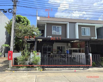 ทาวน์เฮ้าส์ 27.1 ตร.วา เดอะคัลเลอร์ พรีเมี่ยม วงแหวน-ราชพฤกษ์ บางบัวทอง นนทบุรี 2.5M