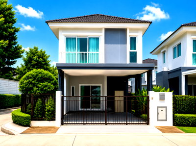 เช่าบ้านแฝด ชลบุรี : ให้เช่าบ้านแฝดใหม่หลังมุม ม.ศุภาลัยวิลล์ พัทยา มอเตอร์เวย์ ชลบุรี