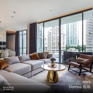 Rental Condo 🌇 Domus 16&18, 3BR 167 sq.m. 155K 💎 Beautiful Premium Interior, Spacious Unit, Near BTS Asok 