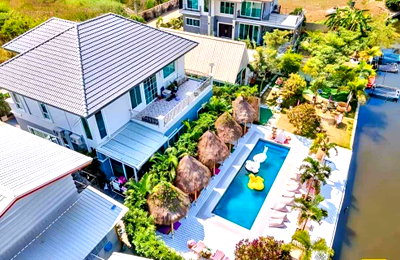 บ้านเดี่ยว บางบอนใต้ : ขาย บ้านเดี่ยวหรูริมทะเลสาบ ใกล้ทางด่วนและเซ็นทรัล เข้าอยู่ได้ทันที (H6921)