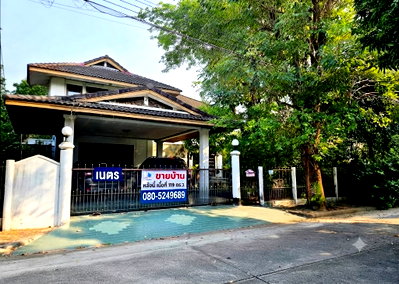 ขายบ้านเดี่ยว : ขายบ้านเดี่ยวหลังใหญ่ ชวนชื่น พาร์ควิลล์ กาญจนาภิเษก 119 ตร.ว. ใกล้ ม.มหิดล ศาลายา ค่าส่วนกลางถูกมาก