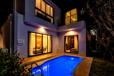 เช่าบ้านเดี่ยว พรีเมี่ยม เอาท์เล็ท เชียงใหม่ : ให้เช่า PALM SPRINGS PRIVATO Modern Luxury Pool Villa ระดับ Hi-End พร้อมเข้าอยู่ ดีไซน์เรียบหรู เน้นความเป็นส่วนตัว  RH-24