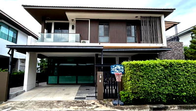 บ้านเดี่ยวให้เช่า : ให้เช่าบ้านเดี่ยว มัณฑนา อ่อนนุช–วงแหวน 3 ใกล้สโมสร พร้อมเฟอร์บิวท์อิน เข้าอยู่ได้ทันที